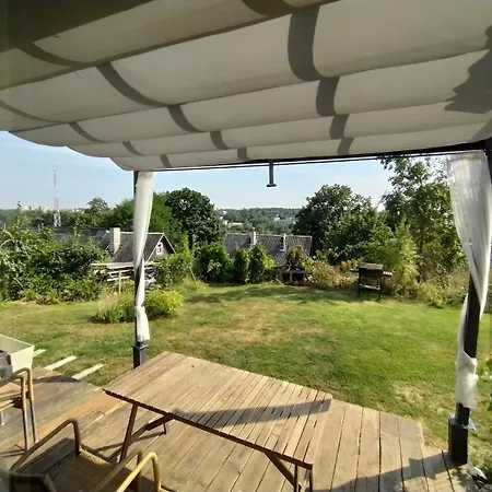 Hillside View House With Garden, Private Parking, Quiet Location - 12 Min To Old Town Anytime, Long Welcome 度假居 维尔纽斯